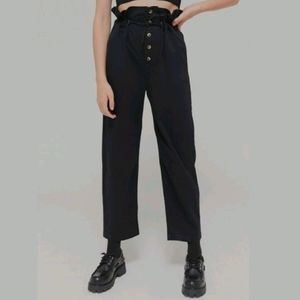 URBAN OUTFITTERS Terra High-Waisted Button-Front Paperbag Pants XS